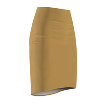 Load image into Gallery viewer, Zumk Women's Design Tan Casual Pencil Skirt