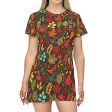Load image into Gallery viewer, Women Zumk Flower Design Print T-Shirt Dress
