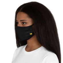 Load image into Gallery viewer, Zumk Black Fitted Polyester Face Mask