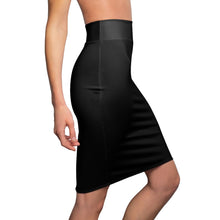 Load image into Gallery viewer, Zumk Women's Black Casual Pencil Short Skirt