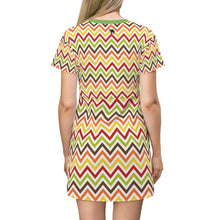 Load image into Gallery viewer, Zumk Zigga Design Casual Print T-Shirt Dress