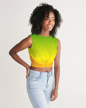 Load image into Gallery viewer, Women's Zumk Rays of Sun Design Twist-Front Tank