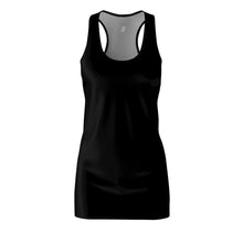 Load image into Gallery viewer, Zumk Women's Black Cut & Sew Casual Racerback Dress