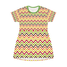 Load image into Gallery viewer, Zumk Zigga Design Casual Print T-Shirt Dress