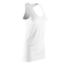 Load image into Gallery viewer, Zumk Women's White Signature Cut & Sew Racerback Dress
