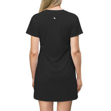 Load image into Gallery viewer, Women Zumk Black Stripe Design T-Shirt Dress