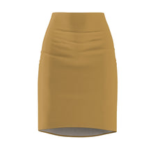 Load image into Gallery viewer, Zumk Women's Design Tan Casual Pencil Skirt