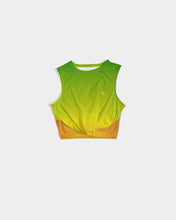 Load image into Gallery viewer, Women's Zumk Rays of Sun Design Twist-Front Tank