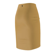 Load image into Gallery viewer, Zumk Women's Design Tan Casual Pencil Skirt