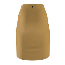 Load image into Gallery viewer, Zumk Women's Design Tan Casual Pencil Skirt