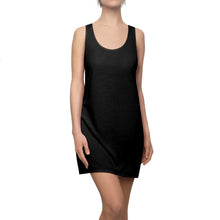 Load image into Gallery viewer, Zumk Women's Black Cut & Sew Casual Racerback Dress