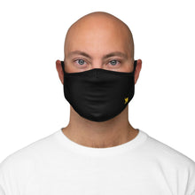 Load image into Gallery viewer, Zumk Black Fitted Polyester Face Mask