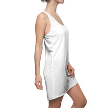 Load image into Gallery viewer, Zumk Women's White Signature Cut & Sew Racerback Dress