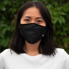 Load image into Gallery viewer, Zumk Black Fitted Polyester Face Mask