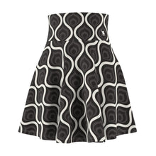 Load image into Gallery viewer, Zumk Women's Black Corolla Casual Skater Skirt