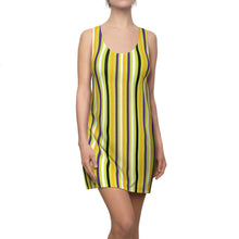 Load image into Gallery viewer, Zumk Women's Cut & Sew Racerback Stripe Dress