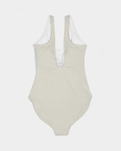 Load image into Gallery viewer, Women Zumk Cute Silver Grey One-Piece Swimsuit