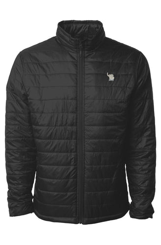 Men Black Lightweight Puffer Jacket