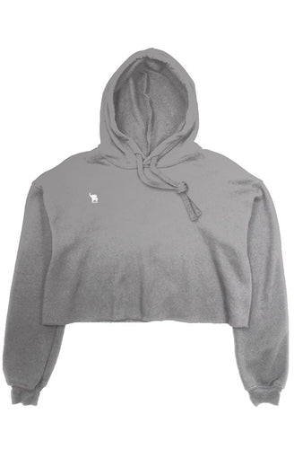 crop fleece hoodie