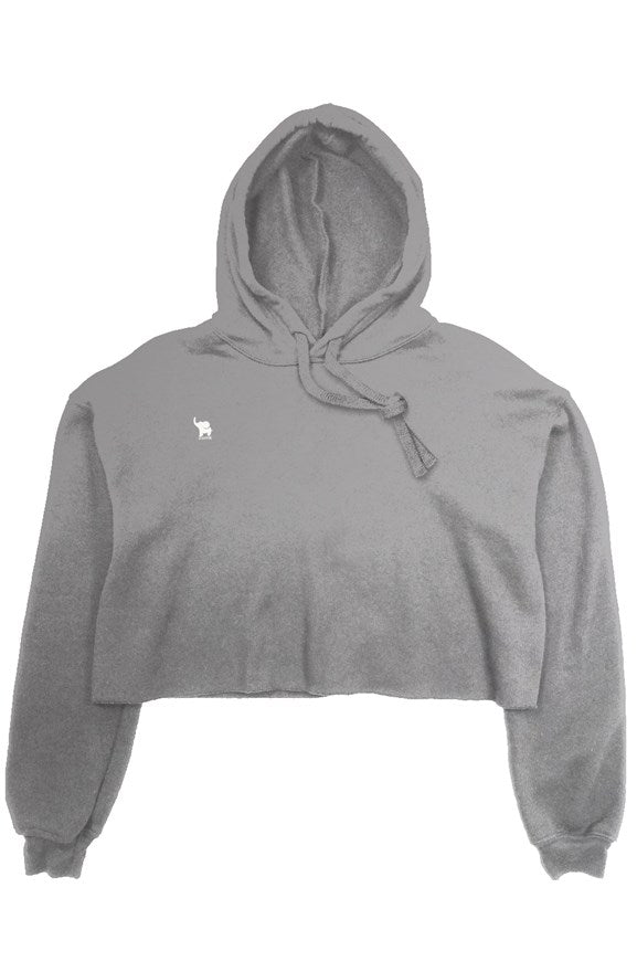crop fleece hoodie