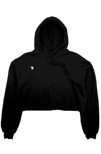 crop fleece hoodie