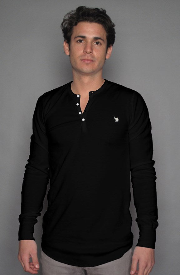 long sleeve henley