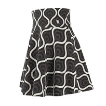 Load image into Gallery viewer, Zumk Women&#39;s Black Corolla Casual  Skater Skirt
