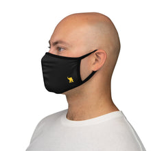 Load image into Gallery viewer, Zumk Black Fitted Polyester Face Mask
