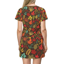 Load image into Gallery viewer, Women Zumk  Flower Design Print T-Shirt Dress
