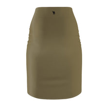 Load image into Gallery viewer, Zumk Women&#39;s Dungeon Green Casual Pencil Skirt
