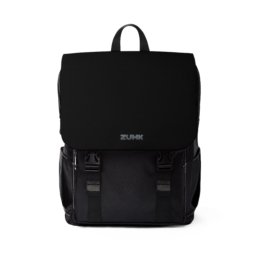 Zumk Black Unisex Casual Shoulder Backpack