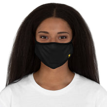 Load image into Gallery viewer, Zumk Black Fitted Polyester Face Mask

