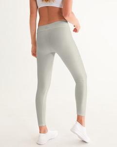 Women’s Silver Grey Mid-rise Yoga Pants