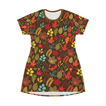 Load image into Gallery viewer, Women Zumk  Flower Design Print T-Shirt Dress
