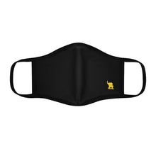 Load image into Gallery viewer, Zumk Black Fitted Polyester Face Mask
