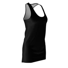 Load image into Gallery viewer, Zumk Women&#39;s Black Cut &amp; Sew  Casual Racerback Dress
