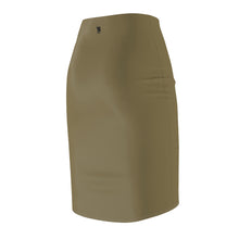 Load image into Gallery viewer, Zumk Women&#39;s Dungeon Green Casual Pencil Skirt
