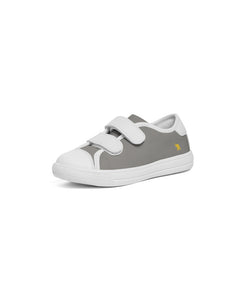 Kid’s White/ Grey Velcro Casual Sneaker