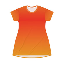 Load image into Gallery viewer, Zumk Women Sun Flare Design Print T-Shirt Dress
